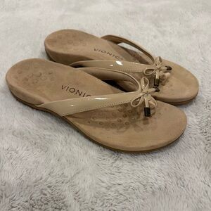 Vionic Bella II Toe Post Orthotic Sandals Size 8